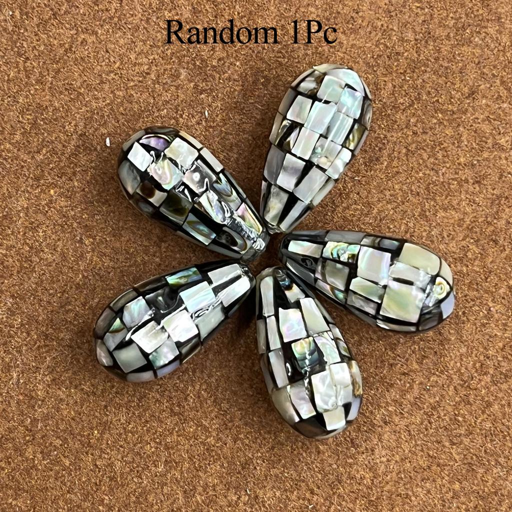 1Pc, Natural Abalone Shell Pendant, Fashion Minimalist Style Men Women Charms, DIY Necklace Components for Creative Jewellery Making, Festive Crafts