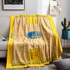 Golden State Warriors Basketball Court Pattern Blanket for   Blanket, Suitable for Use In the Bedroom, Living Room, On the Sofa