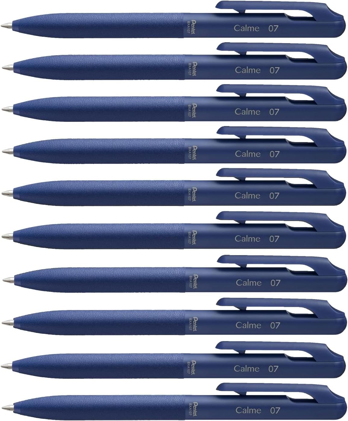 

Pentel ballpoint pen Calme blue blue ink 10 pieces oil-based 0.7mm BXA107C-C синий