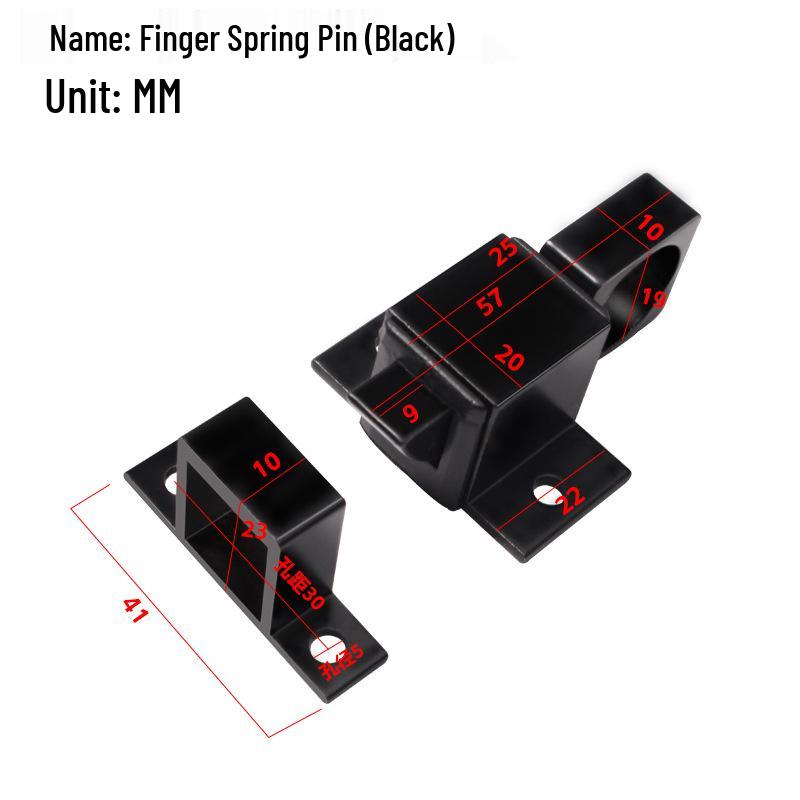 Automatisk fjäderbelastad bultlås för dörr och fönster i aluminiumlegering