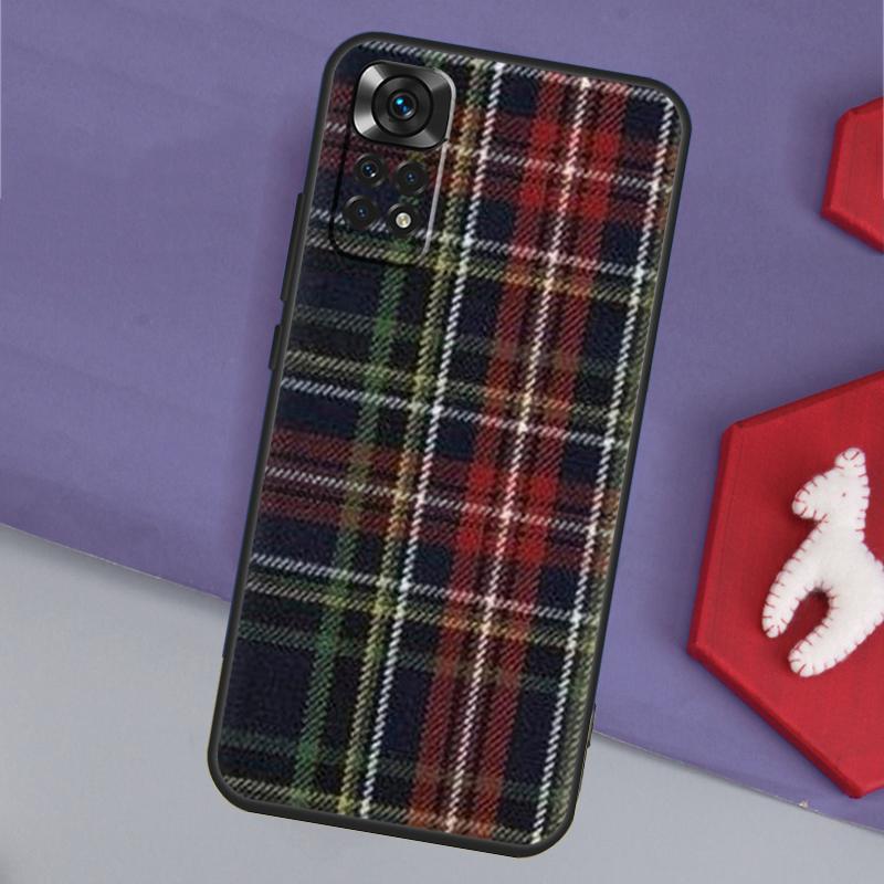 Scottish Plaid Warm Plaid Funda For Xiaomi Redmi Note 13 14 Pro 12 11 9 10 9S 10S 11S 12S Redmi 14C 10C 12C 13C Case