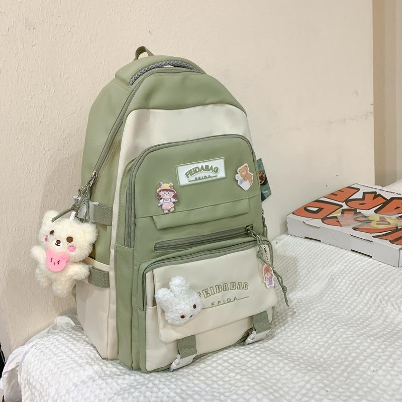 School bag female cute student to fifth and sixth grades backpack casual large-capacity make-up bag