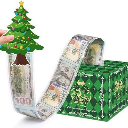 Christmas cash box hidden cash family party super warm Christmas party great surprise gift box