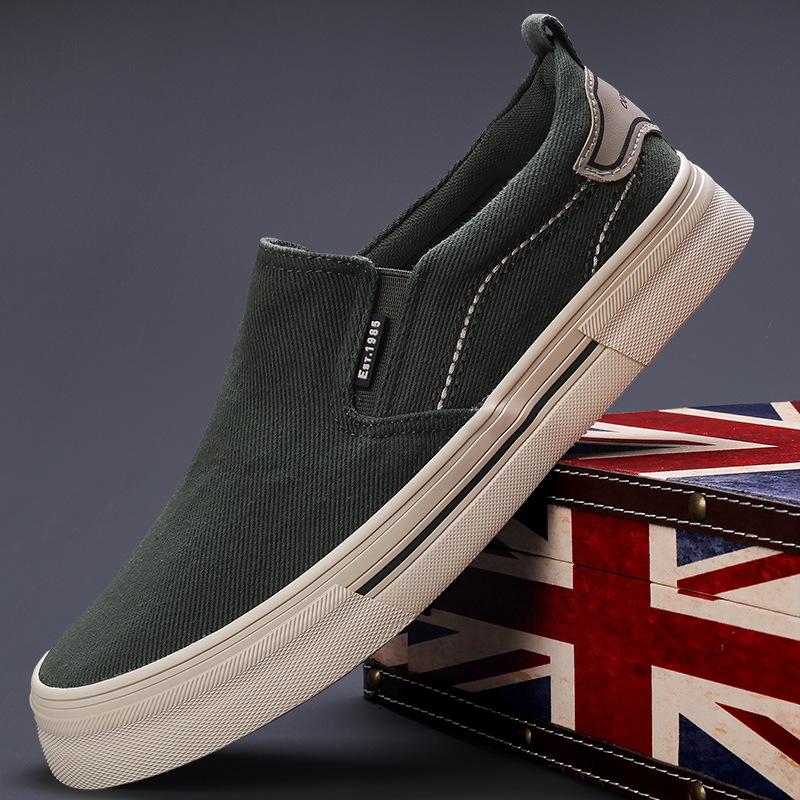 Spring New Men's Shoes Casual and Fashionable Versatile Men's Canvas Shoes Daily Comfortable Flat Bottom Low Top Shoes Men