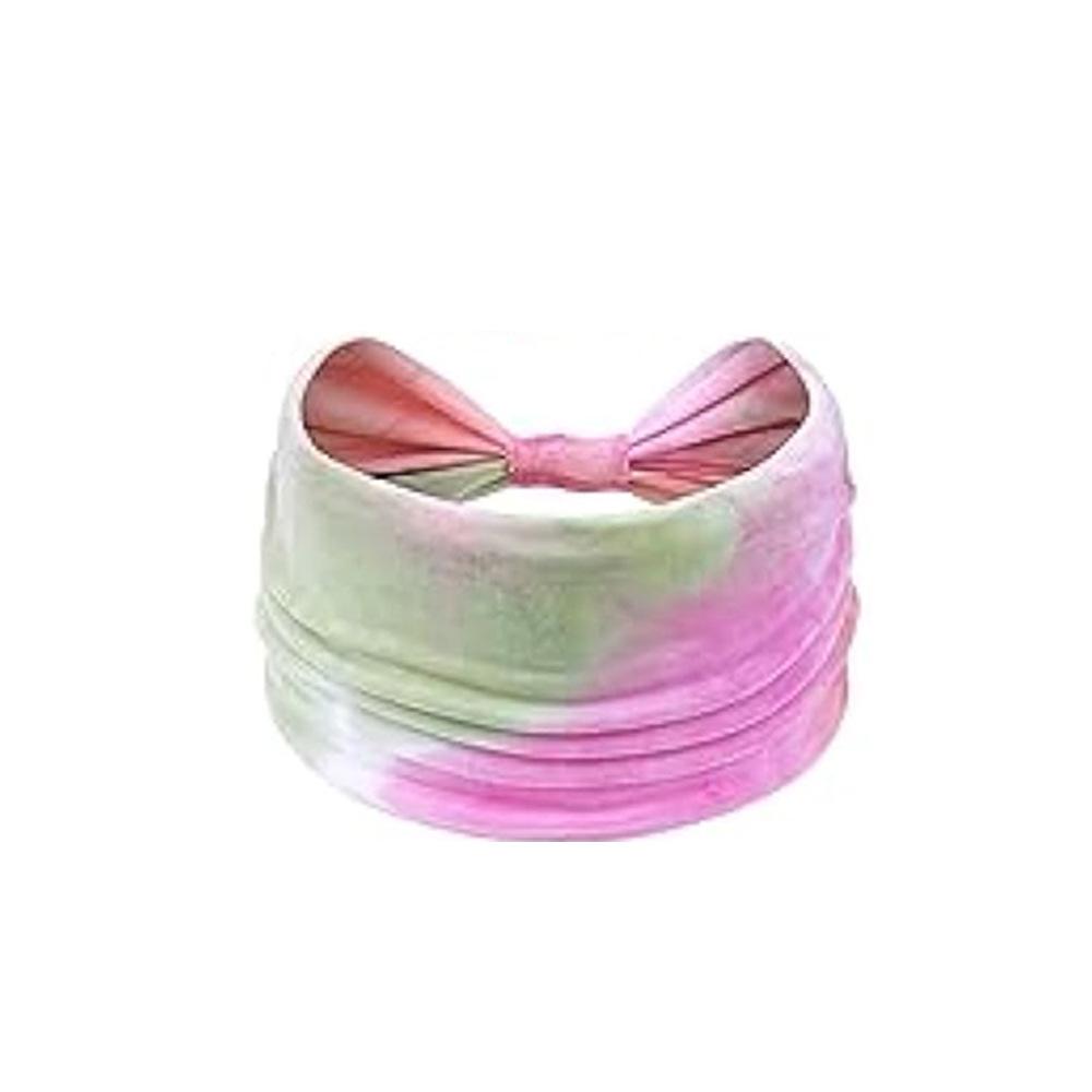 

Повязка на голову тай-дай Спортивная для бега Бохо для умывания лица Макияж Волосы Крест Широкая повязка на голову Женская [ 2#