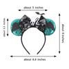 Halloween Mouse Ears Headband Sequins Bow Hairband For Women Featival Party DIY Hair Accessories Boutique