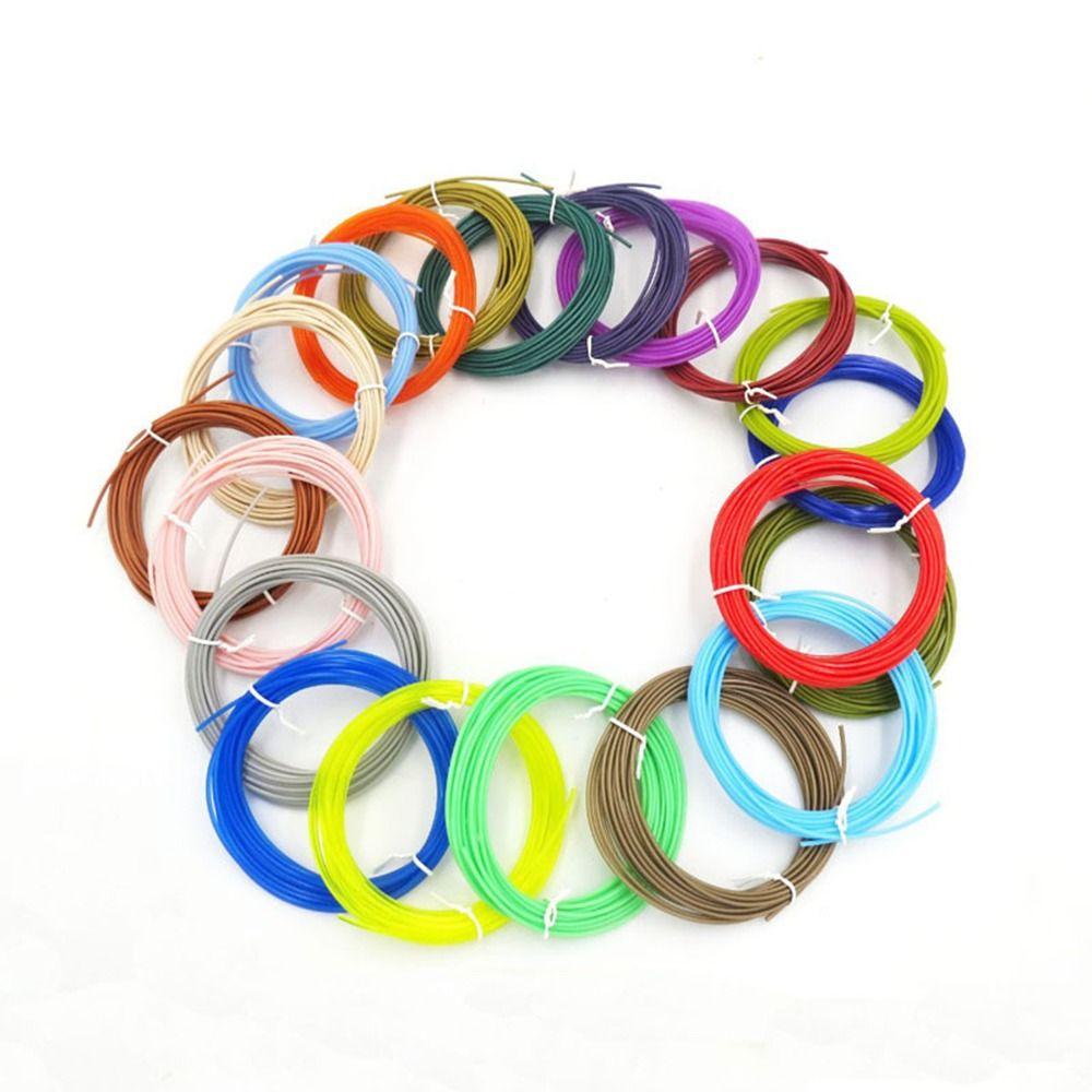 Med 6M 1,75mm PCL Filamenter 3D-utskriftspenn Lav Utskriftstemperatur Tegnepenn 3D-penner Barn