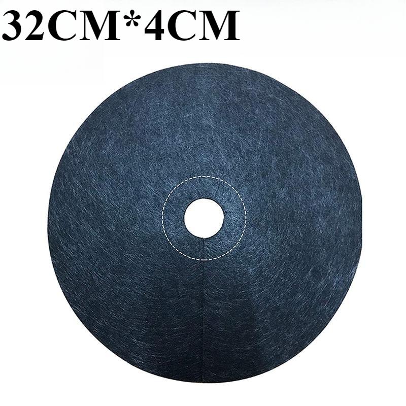 

5 шт. Тканий мат для боротьби з бур янами Мульчувальне кільце для дерев Захисний мат для дерев Багаторазовий бар єр для бур янів для контролю бур янів Захист коренів 32CM*4CM,10PCS