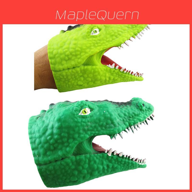 Realistische Krokodil-Handpuppe TPR Weichgummi Haifisch-Handschuh Rollenspiel-Requisite Meeresbewohner-Handpuppe Interaktives Spielzeug Charaktere)