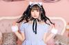 Clearstone Lyrical Palette Cosplay Halloween Gingham Cat Maid Women's Blue