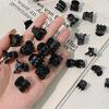 10pcs Strong Grip Black Mini Hair Claw Clips for Design Hairstyles and Buns - Multifunctional Clamp Clips for Secure Hold