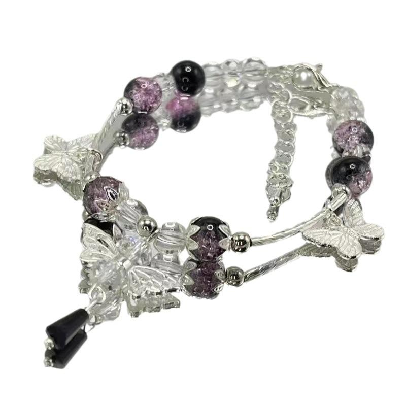 Floral Butterfly Bracelet: New Chinese Style Jewelry - Perfect Gift for Best Friend's Birthday