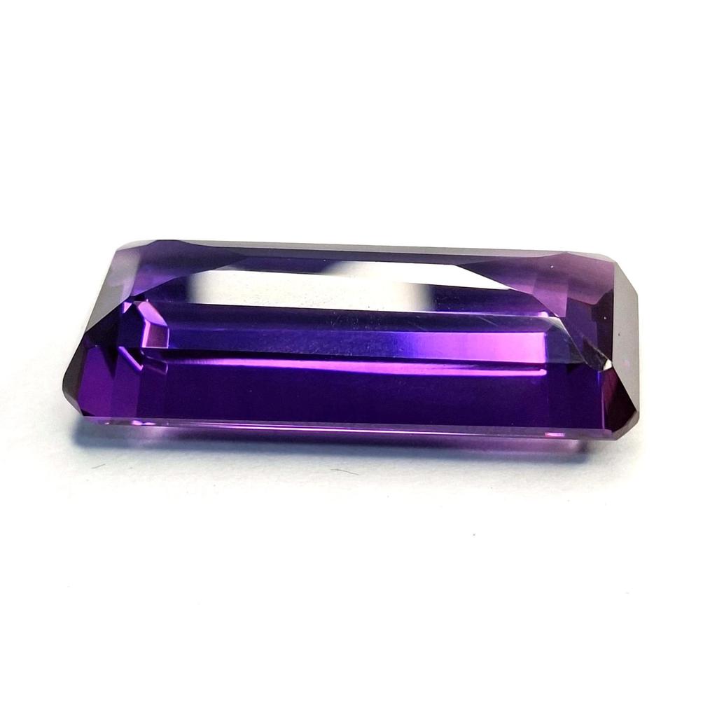 Fabulous Purple Amethyst Natural Emerald Cut 45-47 Ct Certified Loose Gemstone