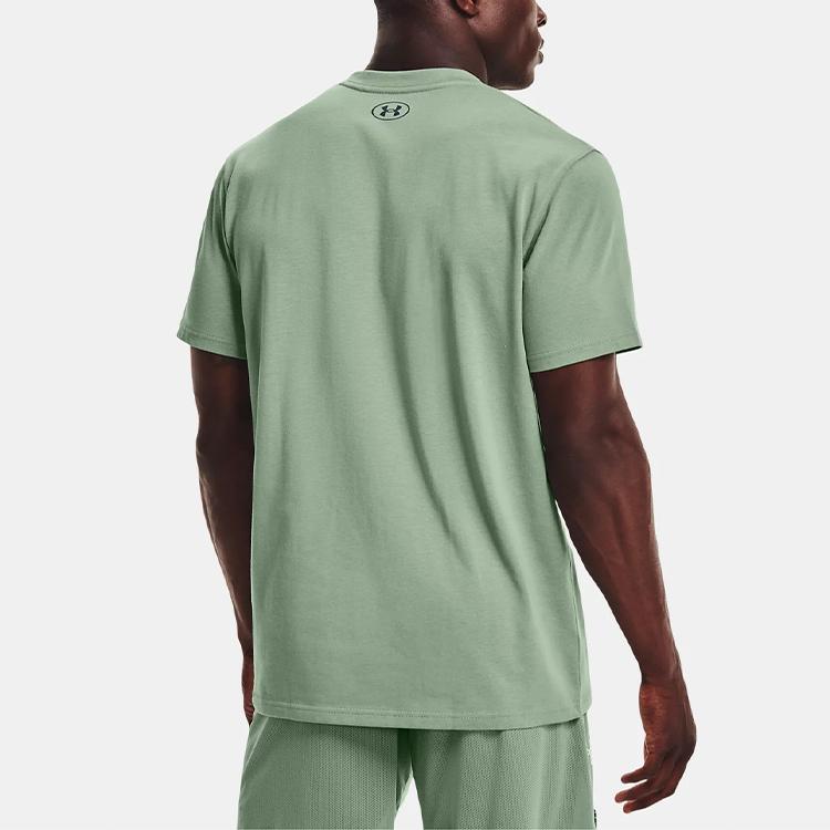 Under Armour Solid Color Straight Leg T-Shirt Men tops Lime-Green 1366535-348