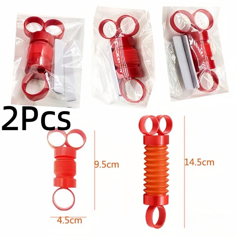 2pcs Children And Adults Decompression Finger Pulling Tube Toy Sensory Finger Sports Toy Pop Stretching Tube Decompression Toys