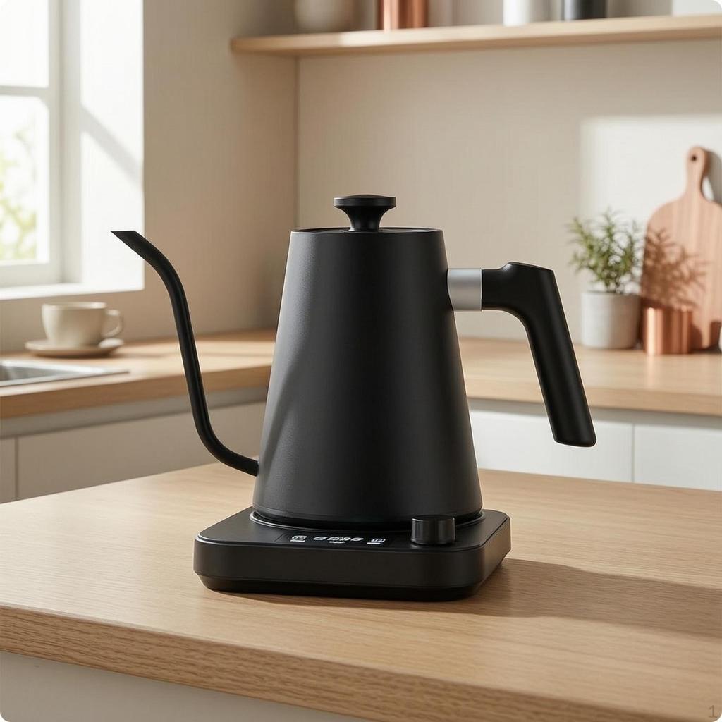 Electric Gooseneck Kettle Temperature Control 1200W Appliance for