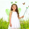 1 Set Girls Butterfly Wings Kids Foldable Butterfly Fairy Wings Hairband And Wand Fairy Costume Props for Halloween Parties Cosplay Photo Shoots