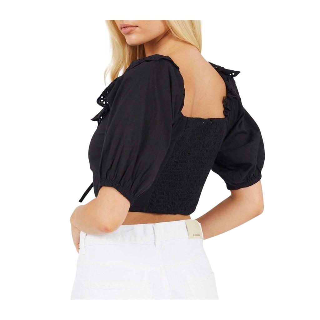 BRAVE SOUL Damen Bardot Crop Top