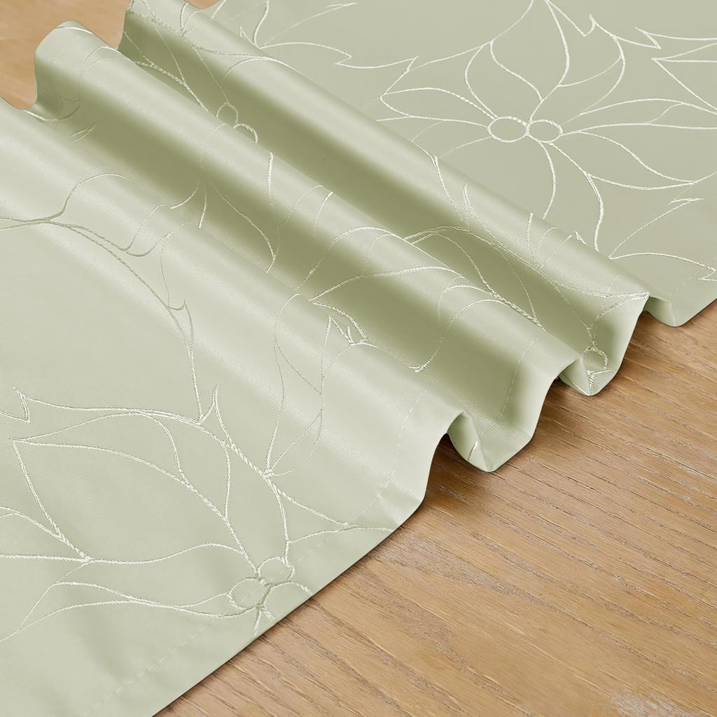 1pc Table Runner, Hibiscus Pattern Jacquard Fabric, Suitable for All Kinds of Dining Tables, Embellish Your Space