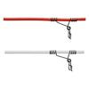 TEAM Tsuri Musha Stone Snapper V-Balance with Mini Pipe, Long, Red