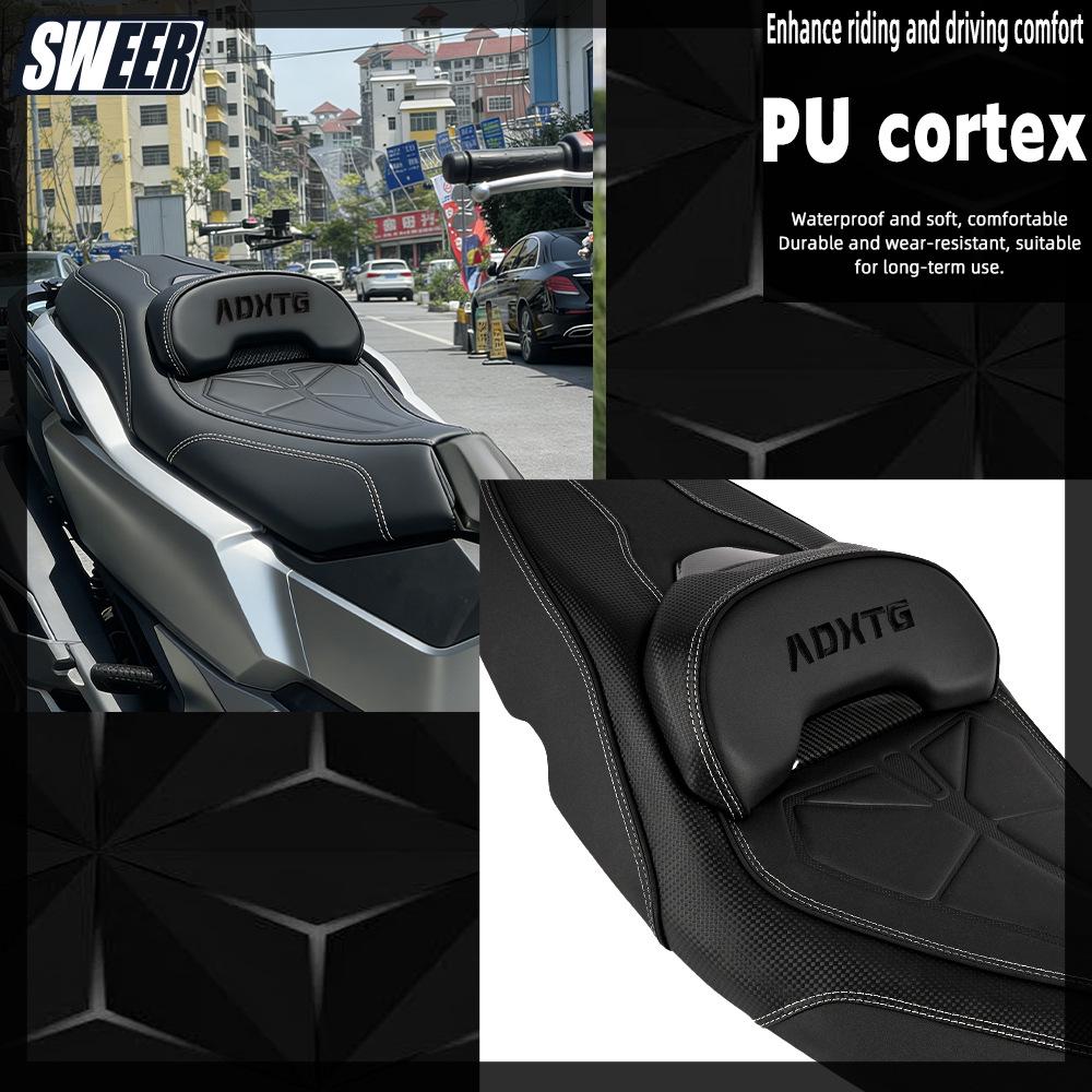 Sym Jet X 400 Comfortable Leather Seat Bag with Backrest Cushion Upgrade