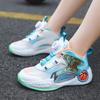 Kids Basketball Shoes With Quiet Sole Design Breathable Mesh Upper Non-Slip Durable Sports Sneakers Boys Girls