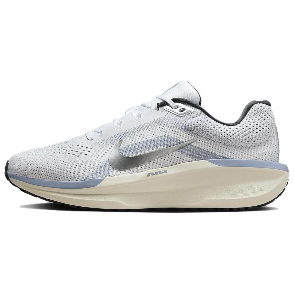 Nike Air Winflo 11 White Metallic Silver Men Sneakers Ashen-Slate Anthracite FJ9509-102