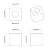 Drawer Stopper 2 pcs Black 15 x 15 x 15 mm PP Copolymer