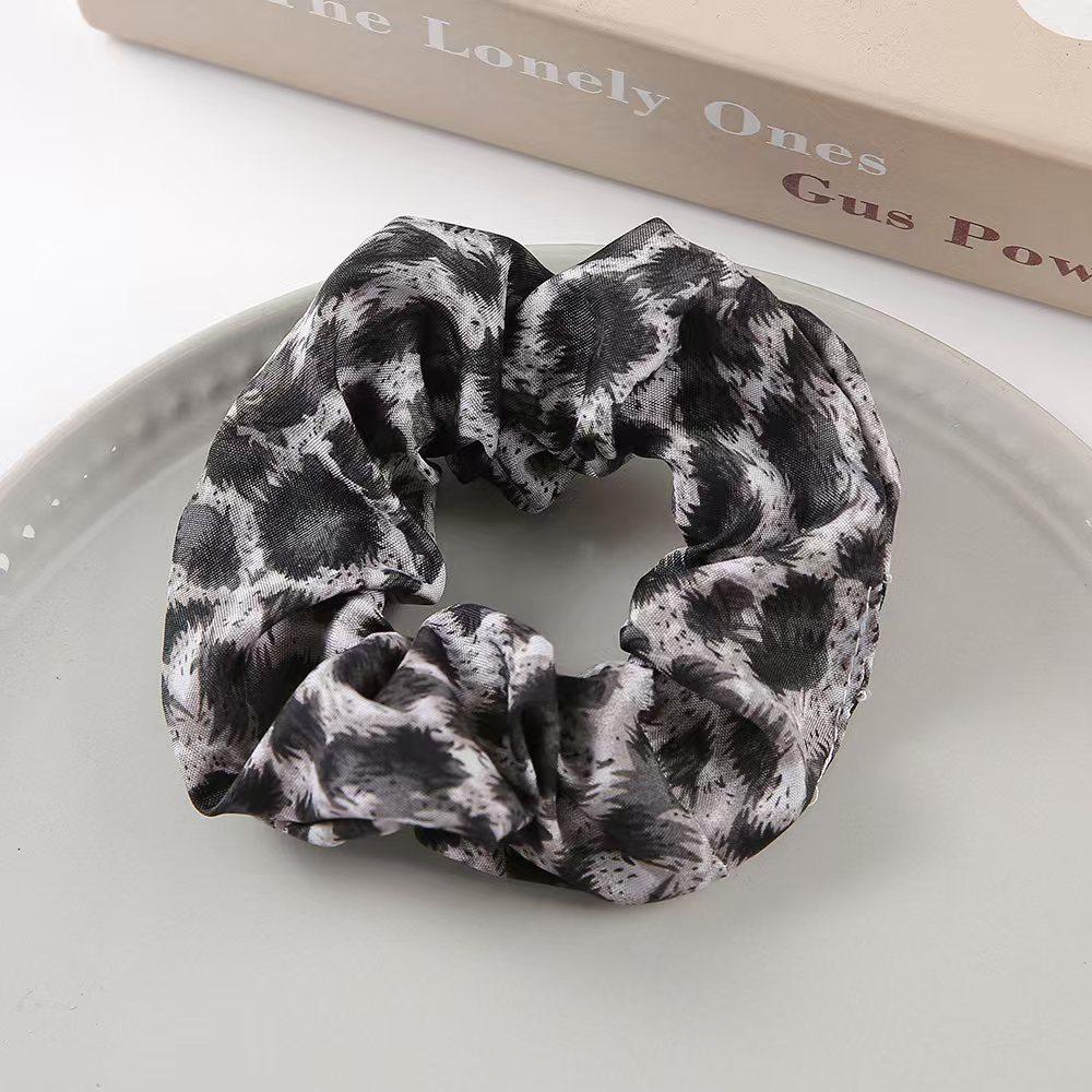 Durable High Elasticity Leopard Print Scrunchie for Adults