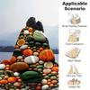 1pc Colored Stone Printing Lightweight Flannel Blanket, Comfortable and Warm Blanket, for Camping Sofa Bed and Couch Office, Gift