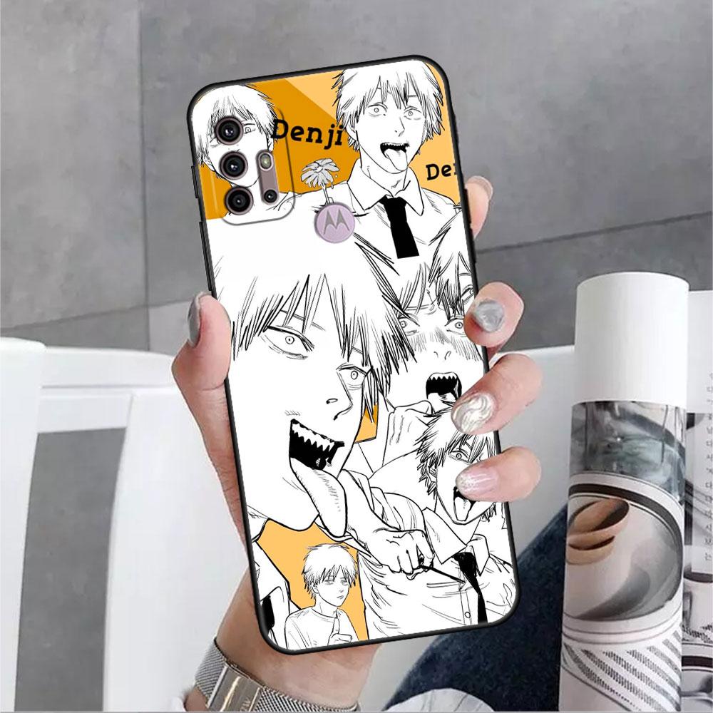 Case For Motorola G30 G60 G9 Play One Fusion Plus Edge 20 G8 Power Lite G22 G50 G200 G51 G71 G31 Phone Cover Anime Chainsaw Man
