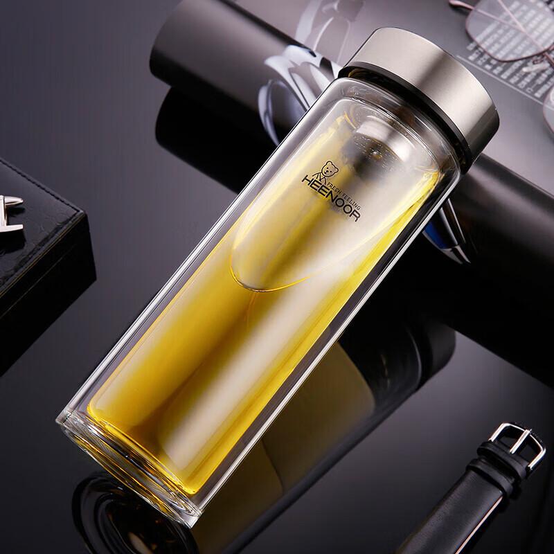 Xino Double Wall Glass Tea Bottle
