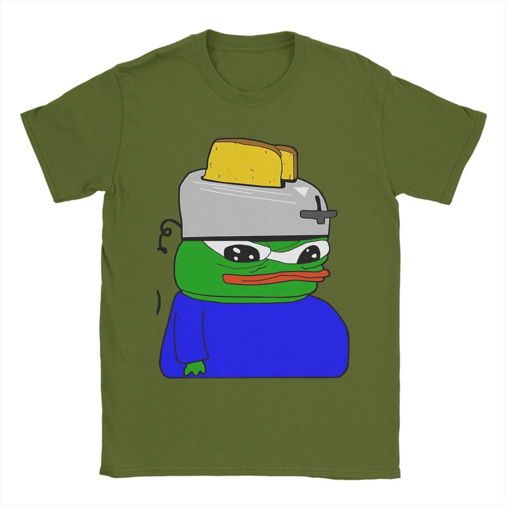 Rare Pepes Toaster Head apu Apustaja Outfit Men Women T Shirt 100% Cotton Tee New Arrival Frog Funny Meme T-shirt Clothes