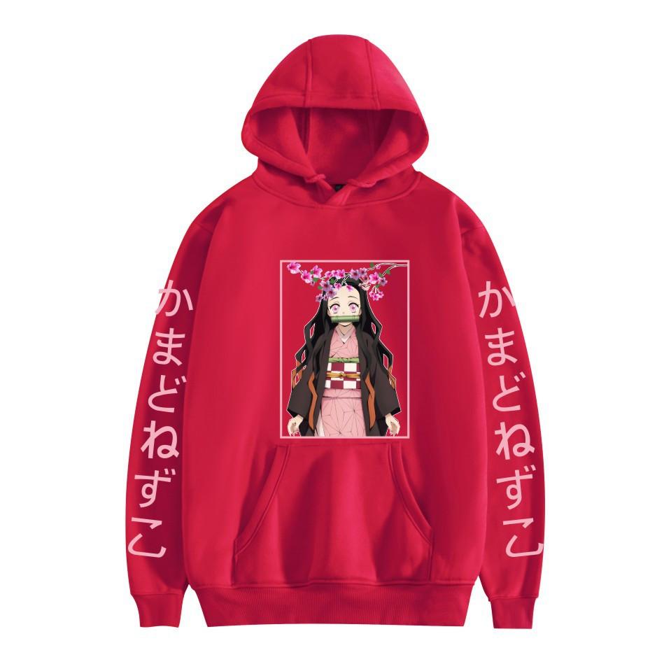 Japan Anime Kawaii Demon Slayer Kamado Nezuko Manga Mikiny Mikiny Topy Pulóvre Streetwear Unisex kreslená mikina
