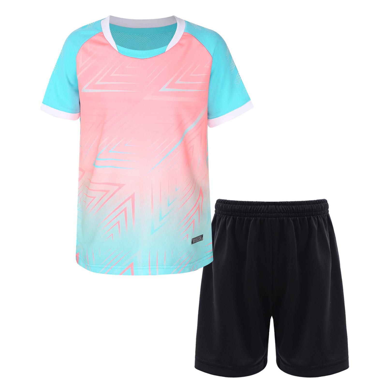 

Комплекти дитячого одягу для хлопчиків Спортивний костюм з 2 предметів Дитяча футболка з короткими рукавами та комплект шортів Літній повсякденний одяг 11-12 Years небо синє кольору