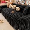 New Winter Rabbit Plush Warm Plush Sofa Cushion Thickened Non Slip Cushion Leather Sofa Cover Cover Cloth