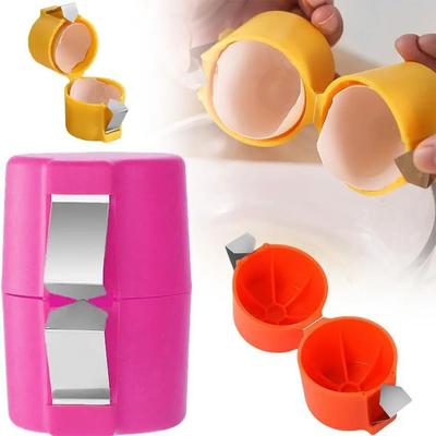 Egg Shell Opener Eggshell Cracker for Hard Boiled Eggs Handheld Egg Seperator Tool  Prevent Eggshells From Falling Breaker