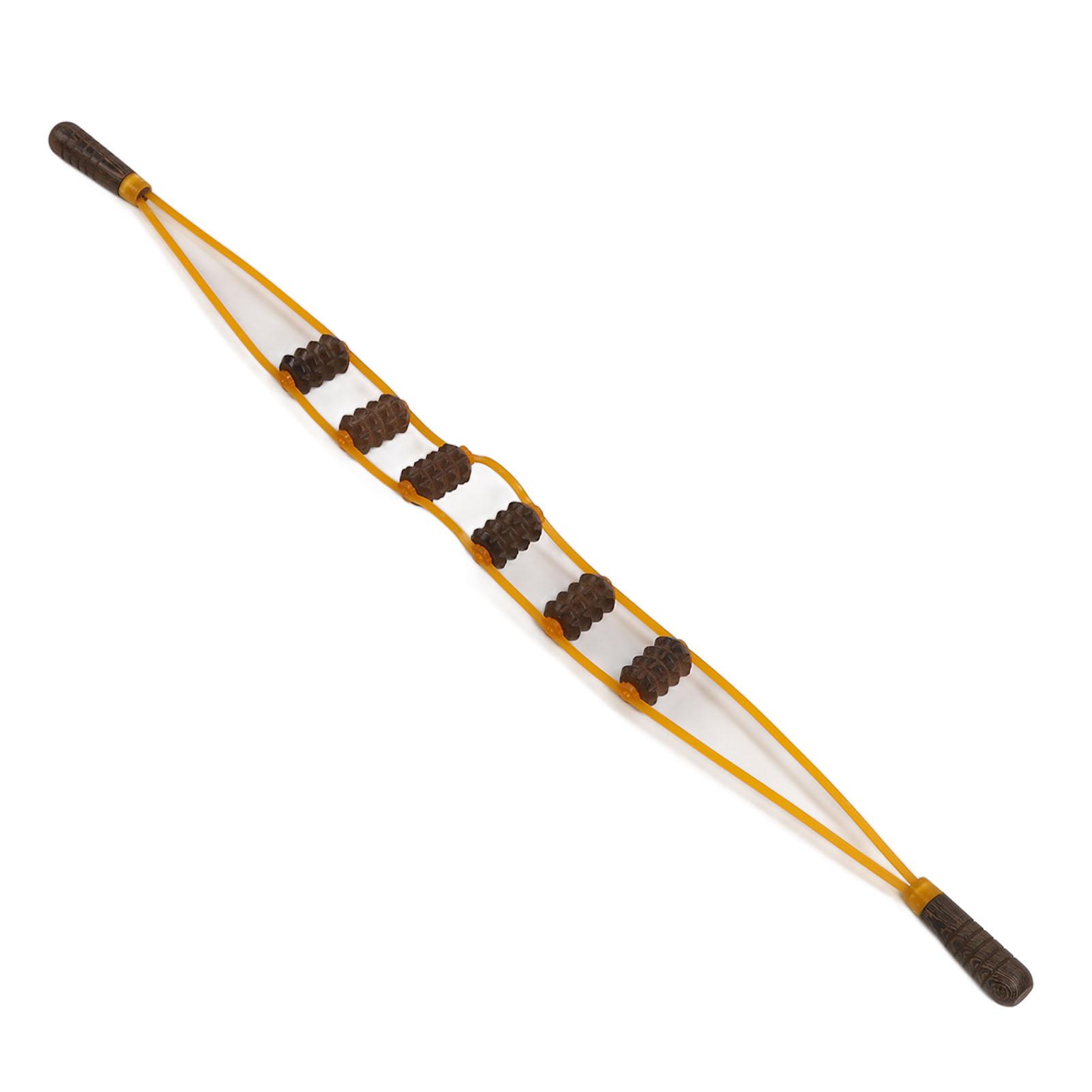 Деревянный ручной массажный ремешок для релаксации лимфодренажной роликовой веревки — фото 6