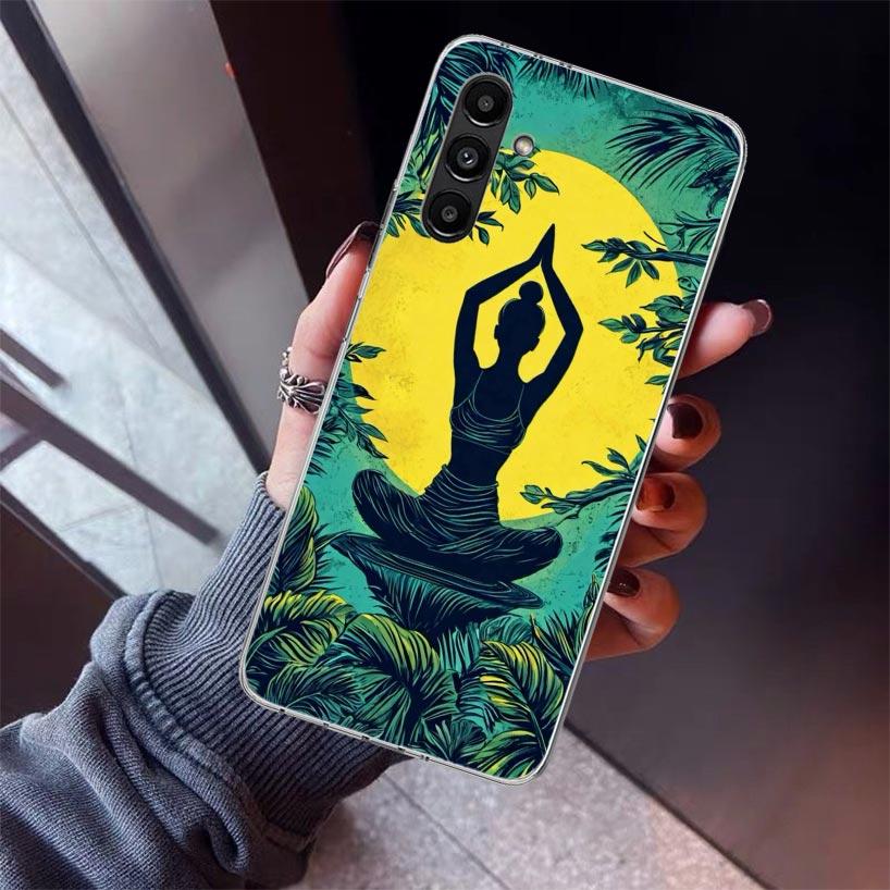 Meditation Yoga Girl Phone Case For Samsung Galaxy A17 A16 A15 A14 A13 A57 A56 A55 A54 A53 A37 A36 A35 A34 A33 A26 A25 A24 A23 G
