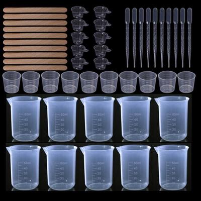 DIY Crystal Epoxy Dispensing Mixing Stirrer Dropper Messbecher Crafts Making