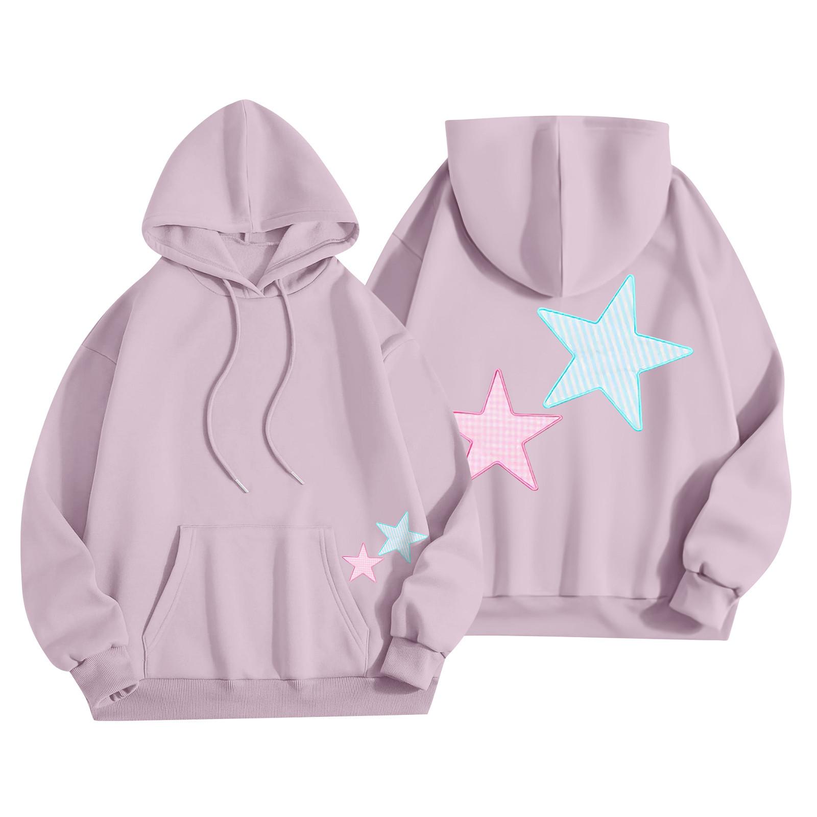 Толстовки для девочек-подростков с длинным рукавом и принтом букв — фото 5