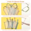Single or Double Layer A4 A5 File Pouch Breathable See Through Document Storage Bag With Side Handle for Building Block School