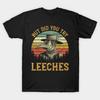 Men Black Print T-shirt Plague Doctor - But Did You Try Leeches No-Cut Transfer Paper Print Cotton Tshirt