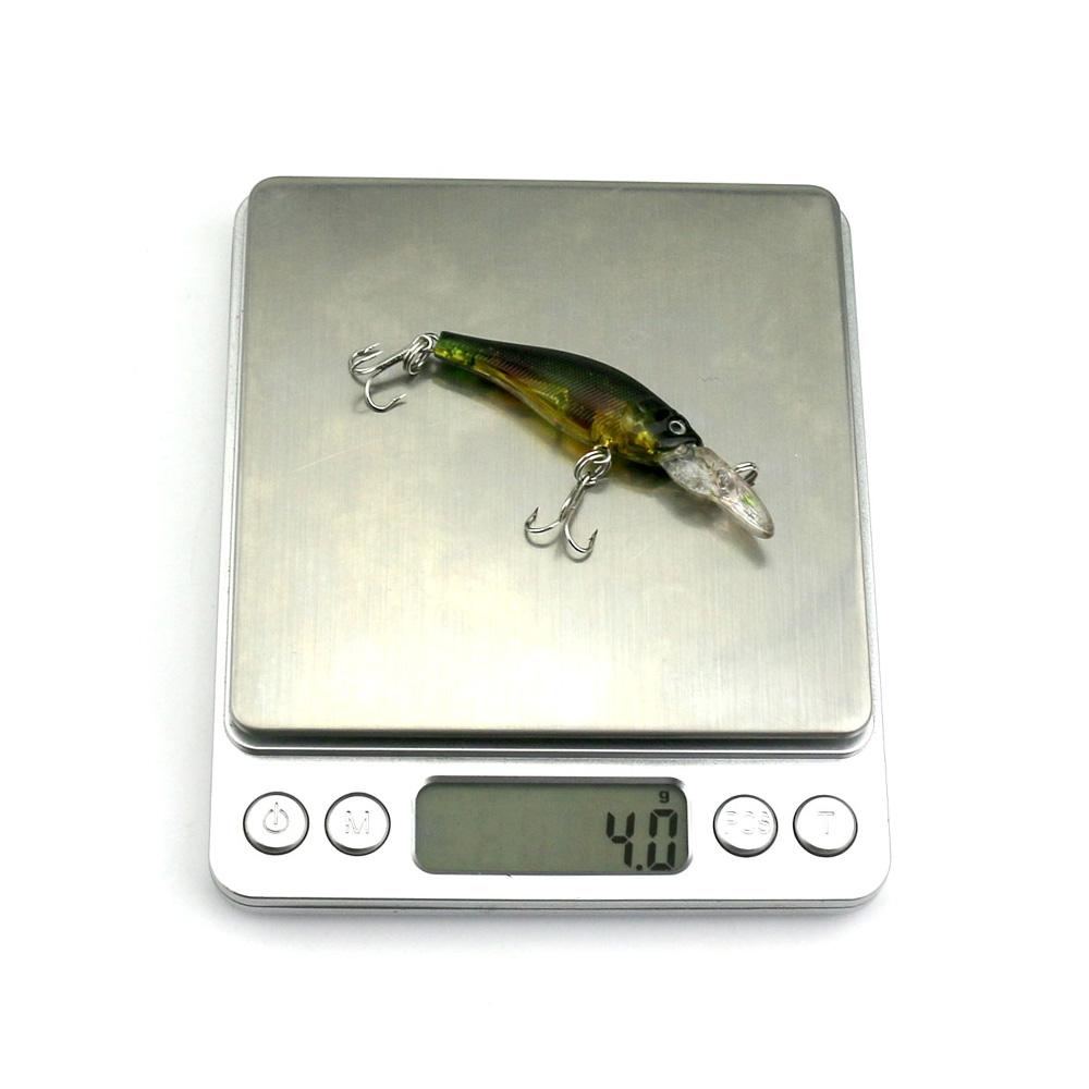 1PCS 6.3cm 4g Mini Minnow Fishing Lure Deepwater Environment-friendly Hard Bait 0.9-2.7m