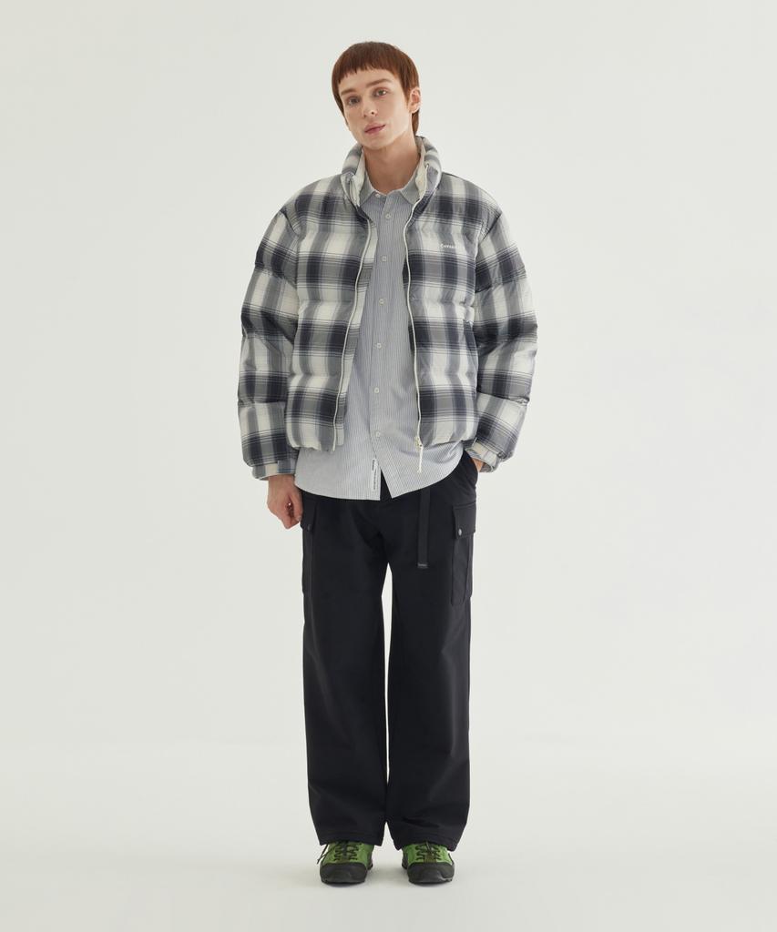 COVERNAT Semi-Wide Fleece-Lined Cargo Easy Pants Black