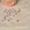 Minimalist water drop baroque pearl pendant necklace women's high sense s911 silver adjustable pull necklace new trendy