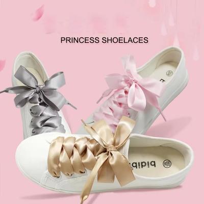 Lacci per scarpe in nastro di seta da 160 cm, lacci per scarpe piatte larghi 2 cm, lacci morbidi di alta qualità, scarpe da ginnastica alla moda, scarpe sportive