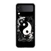 Dragon Design Clear Phone Case For Samsung Z Flip 4 5 Case Thin Transparent High Hard PC Shell On For Galaxy Z Flip 3 5 Cover