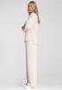 Elegancki Dres Damski - Komplet Bluza I Spodnie - Beżowy M1250 R. M