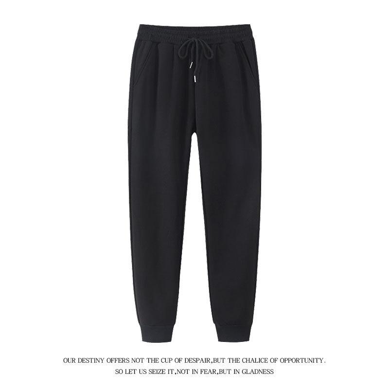 Men Cotton Jogger Pants With Drawstring Waist For Casual Sports And Autumn Wear